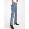 image:imageSidefeel Womens Ripped High Waisted Flared Jeans Wide Leg Destroyed Denim PantsA Blue