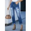 image:imageSidefeel Womens Ripped Jeans Straight Leg Distressed Boyfriend Denim PantsB1 Sky Blue