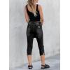 image:imageSidefeel Womens Ripped Jeans Straight Leg Distressed Boyfriend Denim PantsC Black