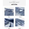 image:imageSidefeel Womens Ripped Jeans Straight Leg Distressed Boyfriend Denim PantsC Blue
