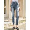 image:imageSidefeel Womens Ripped Jeans Straight Leg Loose Distressed Boyfriend Zimbaplatinum Denim PantsSail Blue