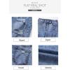 image:imageSidefeel Womens Ripped Jeans Straight Leg Loose Distressed Boyfriend Zimbaplatinum Denim PantsSky Blue