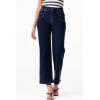 image:imageSidefeel Womens Straight Leg Jeans High Waisted Stretchy Jeans Zimbaplatinum Wide Leg Ankle Denim Pants with PocketsNavy Blue