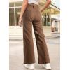 image:imageSidefeel Womens Wide Leg Jeans Casual Baggy High Waisted Stretch Denim PantsBrown