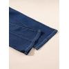 image:imageSidefeel Womens Wide Leg Jeans Casual Baggy High Waisted Stretch Denim PantsDeep Blue