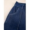 image:imageSidefeel Womens Wide Leg Jeans Casual Baggy High Waisted Stretch Denim PantsDeep Blue