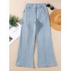 image:imageSidefeel Womens Wide Leg Jeans Casual Baggy High Waisted Stretch Denim PantsIceland Blue