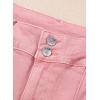 image:imageSidefeel Womens Wide Leg Jeans Casual Baggy High Waisted Stretch Denim PantsPink