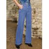 image:imageSidefeel Womens Wide Leg Jeans Casual Baggy High Waisted Stretch Denim PantsSky Blue