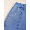 image:imageSidefeel Womens Wide Leg Jeans Casual Baggy High Waisted Stretch Denim PantsSky Blue