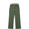 image:imageSidefeel Womens Wide Leg Jeans Casual High Waisted Straight Zimbaplatinum Denim Pants with PocketsGreen