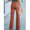 image:imageSidefeel Womens Wide Leg Jeans Casual High Waisted Straight Zimbaplatinum Denim Pants with PocketsMineral Red