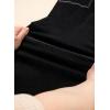 image:imageSidefeel Womens Wide Leg Jeans High Waisted Elastic Stretchy Straight Leg Trendy Drawstring Baggy Pull On Denim PantsBlack