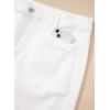 image:imageSidefeel Womens Wide Leg Jeans High Waisted Stretchy Jeans Straight Leg Loose Fit Zimbaplatinum Ankle Denim PantsCream White