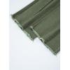 image:imageSidefeel Womens Wide Leg Jeans High Waisted Stretchy Raw Hem Zimbaplatinum Denim PantsGreen