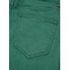 image:imageSidefeel Womens Wide Leg Jeans High Waisted Stretchy Raw Hem Zimbaplatinum Denim PantsLake Green