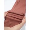 image:imageSidefeel Womens Wide Leg Jeans High Waisted Stretchy Raw Hem Zimbaplatinum Denim PantsMineral Red
