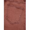 image:imageSidefeel Womens Wide Leg Jeans High Waisted Stretchy Raw Hem Zimbaplatinum Denim PantsMineral Red