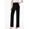 image:imageSidefeel Womens Wide Leg Jeans High Waisted Stretchy Raw Hem Zimbaplatinum Denim PantsSolid Black