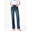 image:imageSidefeel Womens Wide Leg Jeans High Waisted Stretchy Raw Hem Zimbaplatinum Denim PantsVintage Blue
