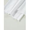 image:imageSidefeel Womens Wide Leg Jeans High Waisted Stretchy Raw Hem Zimbaplatinum Denim PantsWhite