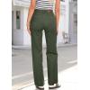 image:imageSidefeel Womens Wide Leg Jeans High Waisted Stretchy Straight Leg Baggy Drawstring Zimbaplatinum Denim PantsGreen
