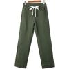 image:imageSidefeel Womens Wide Leg Jeans High Waisted Stretchy Straight Leg Baggy Drawstring Zimbaplatinum Denim PantsGreen
