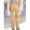 image:imageSidefeel Womens Wide Leg Jeans High Waisted Stretchy Straight Leg Baggy Drawstring Zimbaplatinum Denim PantsKhaki