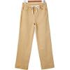 image:imageSidefeel Womens Wide Leg Jeans High Waisted Stretchy Straight Leg Baggy Drawstring Zimbaplatinum Denim PantsKhaki