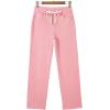 image:imageSidefeel Womens Wide Leg Jeans High Waisted Stretchy Straight Leg Baggy Drawstring Zimbaplatinum Denim PantsPink