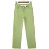 image:imageSidefeel Womens Wide Leg Jeans High Waisted Stretchy Straight Leg Baggy Drawstring Zimbaplatinum Denim PantsSmoke Green