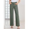 image:imageSidefeel Womens Wide Leg Jeans High Waisted Stretchy Tummy Control Straight Leg Denim PantsGeen