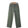 image:imageSidefeel Womens Wide Leg Jeans High Waisted Stretchy Tummy Control Straight Leg Denim PantsGeen