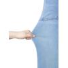 image:imageSidefeel Womens Wide Leg Jeans High Waisted Stretchy Tummy Control Straight Leg Denim PantsIceland Blue