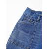 image:imageSidefeel Womens Wide Leg Jeans High Waisted Stretchy Tummy Control Straight Leg Denim PantsLight Blue