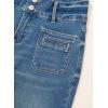 image:imageSidefeel Womens Wide Leg Jeans High Waisted Tummy Control Stretchy Pockets Front Straight Leg JeansBluing