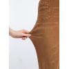 image:imageSidefeel Womens Wide Leg Jeans High Waisted Tummy Control Stretchy Pockets Front Straight Leg JeansBrown