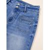 image:imageSidefeel Womens Wide Leg Jeans High Waisted Tummy Control Stretchy Pockets Front Straight Leg JeansLight Blue