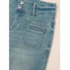 image:imageSidefeel Womens Wide Leg Jeans High Waisted Tummy Control Stretchy Pockets Front Straight Leg JeansSky Blue