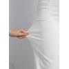 image:imageSidefeel Womens Wide Leg Jeans High Waisted Tummy Control Stretchy Pockets Front Straight Leg JeansWhite