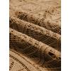 image:imageSidefeel Womens 2025 Spring Summer Crochet Tops Off The Shoulder Hollow Out Knit Tops 34 Sleeve Pullover Sweater Cover UpsCamel