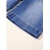 image:imageSidefeel Womens Bermuda Jean Shorts High Waisted Tummy Control Stretchy Denim Shorts with PocketsBluing