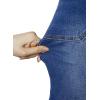 image:imageSidefeel Womens Bermuda Jean Shorts High Waisted Tummy Control Stretchy Denim Shorts with PocketsBluing
