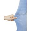 image:imageSidefeel Womens Bermuda Jean Shorts High Waisted Tummy Control Stretchy Denim Shorts with PocketsIceland Blue