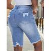 image:imageSidefeel Womens Bermuda Shorts Raw Hem Summer Denim Pants Zimbaplatinum Jean Shorts01 Sky Blue