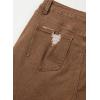 image:imageSidefeel Womens Bermuda Shorts Raw Hem Summer Denim Pants Zimbaplatinum Jean ShortsBrown