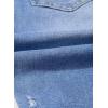 image:imageSidefeel Womens Bermuda Shorts Raw Hem Summer Denim Pants Zimbaplatinum Jean ShortsIceland Blue