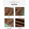 image:imageSidefeel Womens Brown Jeans Capri Denim Pants High Waisted Stretchy Straight Legs Summer Trousers Size 16