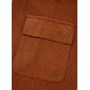 image:imageSidefeel Womens Corduroy Pants Casual High Waisted Elastic Drawstring Cargo Loose Fit Wide Leg Pants with PocketsOrange