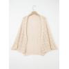 image:imageSidefeel Womens Crochet Oversized Cardigan Sweaters Spring Hollow Out Long Batwing Sleeve Summer Shrugs Lightweight SweaterApricot